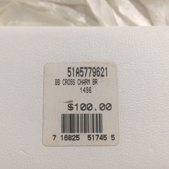 Sparkle Allure Diamond Accent 7.25 Inch Rolo Cross Charm Bracelet, NEW in Box! - Picture 7 of 8